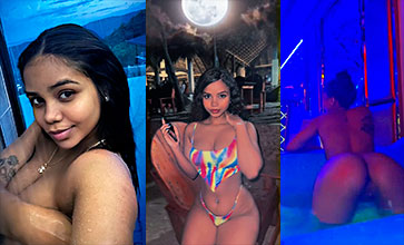 Abierta en cuatro dominicana Isaura en el jacuzzi💋