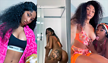La linda joven lesbiana freak se deja chupar las dos tetas🏳‍🌈